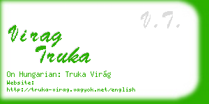 virag truka business card